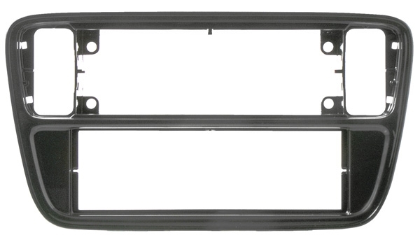 Kit Mascherina Autoradio ISO VW Up / Seat Mii / Skoda Citigo - Nero