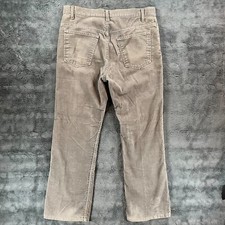 Vintage Levis 517 Gray Corduroy Pants Mens 37x28 USA Made Bootcut White Tab