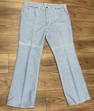 Vintage Levi  s Pants 1970  s 80s Levi  s For Men Chambray Blue Actual Size 36 x 30