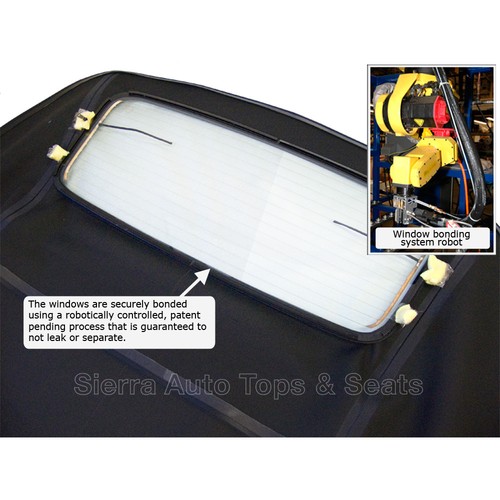 Audi A4 / S4 2003-09 convertible techo blando, con ventana de cristal, tela, azul - Imagen 5 de 8