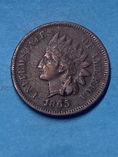 1865 Indian Head Cent - VF+ - As Shown! (#0236)