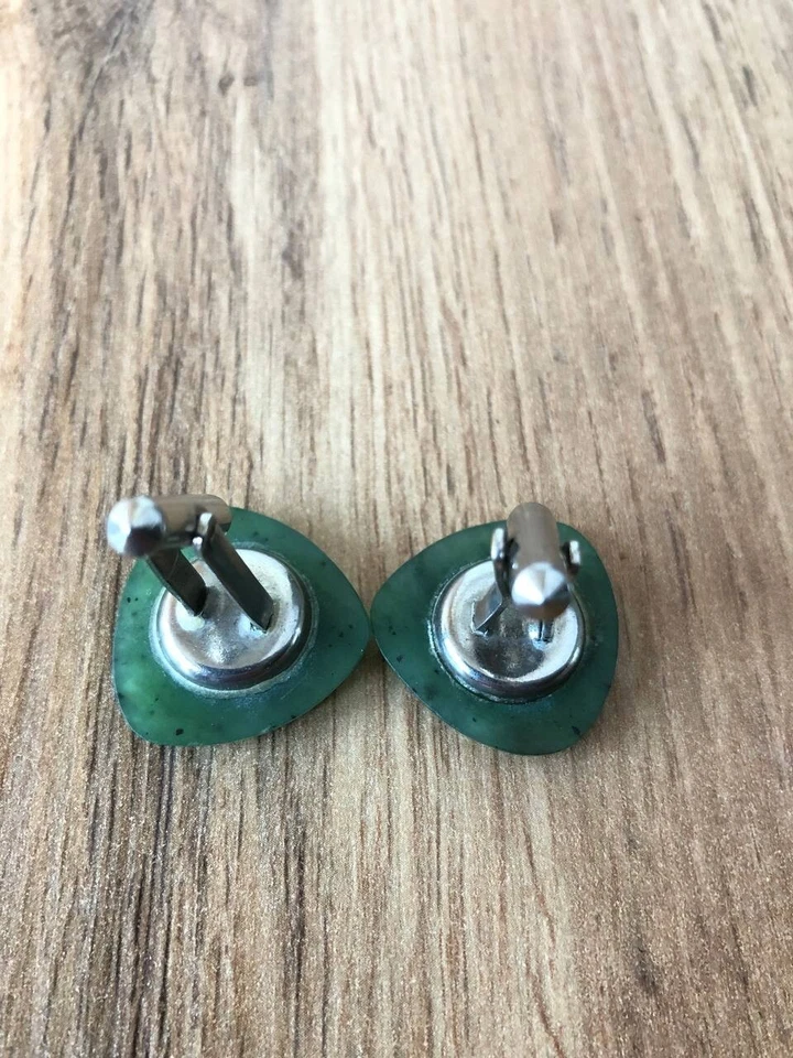 Запонки нефрит со знаком зодиака рак #745 - Изображение 3 из 4