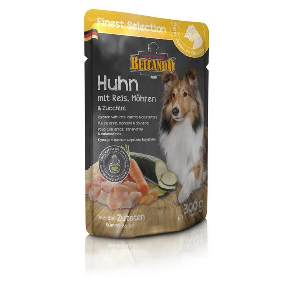 Belcando 6 x 300g Huhn, Reis, Zucchini und Möhren Hundefutter Frischebeutel - Bild 2 von 2