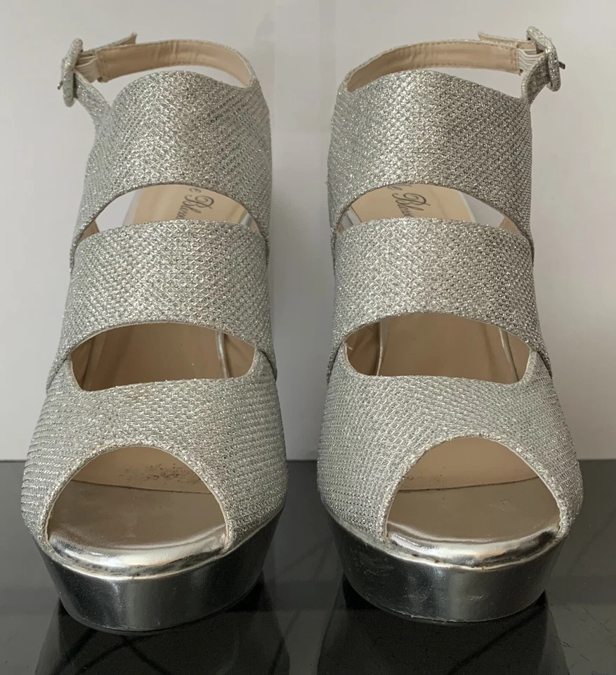 Туфли на серебряной платформе De Blossom Collection - Изображение 4 из 4
