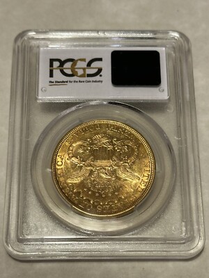 1877 AU55 PCGS Liberty Double Eagle $20 Gold Coin lustrous very