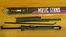 Proline GMS20 black Compact Adjustable Music Stand sheet holder folding legs