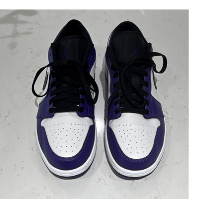 Jordan Air Jordan 1 Low Court Purple White/Black Men s 553558-500