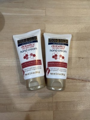 Gold Bond Ultimate Diabetics' Dry Skin Relief Hand Cream - 2.4 Oz. Set of 2
