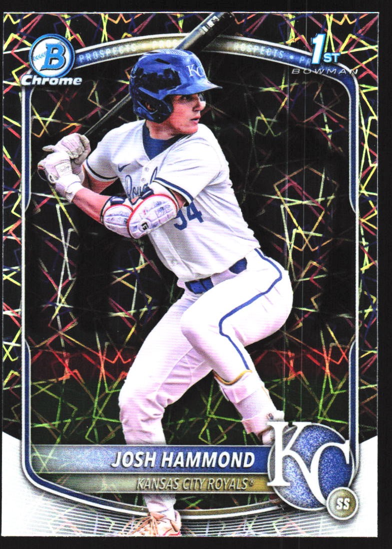 2025 Bowman Draft #BDC-185 Josh Hammond Chrome Laser Refractor