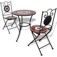 Bistroset 3-Tlg. Mosaik Balkonset Sitzgruppe BalkonmöBel GartenmöBel Gartenset