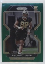 2021 Panini Prizm Rookie Green Prizm Payton Turner #379 6x9