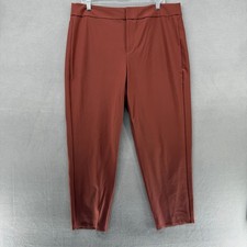 Athleta Stellar Skinny Trouser Womens 16 Ancient Mahogany Brown Stretch Pants