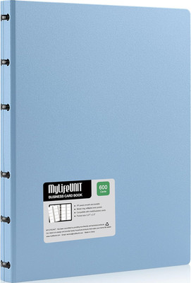 Business Card Book, Name Card Holder Book with 600 Business Cards Capacity, Cred