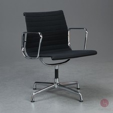 Vitra EA 108 Aluminium chair Hopsak nero cromato sedia da visita sedia da ufficio