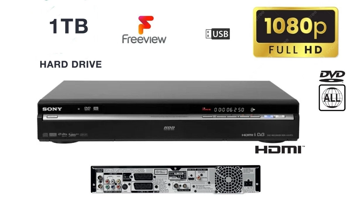 DVD-R Dual Layer DVD & Blu-ray Players with Hard Drive Recorder