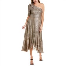 NEW Farm Rio One Shoulder Sequin Midi Dress Size XS