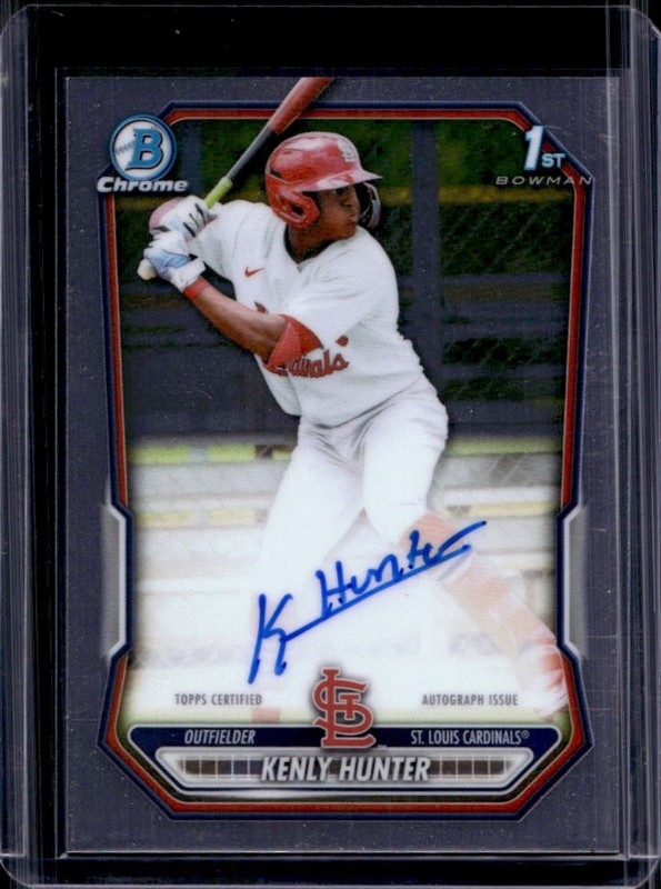 2026 Bowman Kenly Hunter Chrome Auto Autograph 1st Prospect #CPA-KH Cardinals