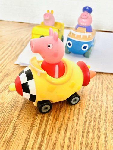 Lotto Veicoli Peppa Pig (4) 2 Vintage Molti Marchi Leggi Jazwares - Foto 5 di 12