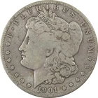 1901 S Morgan Silver Dollar VG Very Good $1 Coin SKU:I24499