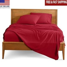 Ultra Soft Microfiber Full Bed Sheet Set Deep Pockets 4 Piece Easy Care New