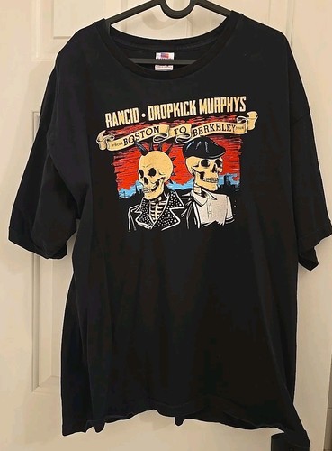 Dropkick Murphys T- Shirt - From Boston to Berkley Tour 2017 2XL Made in USA