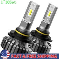 9006 LED Headlight Low High Beam Bulb Super Bright 6500K White Bulbs 1-10Set