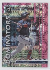 2020 Panini Donruss Dominators Pink Fireworks Jorge Polanco #D-11 00gy