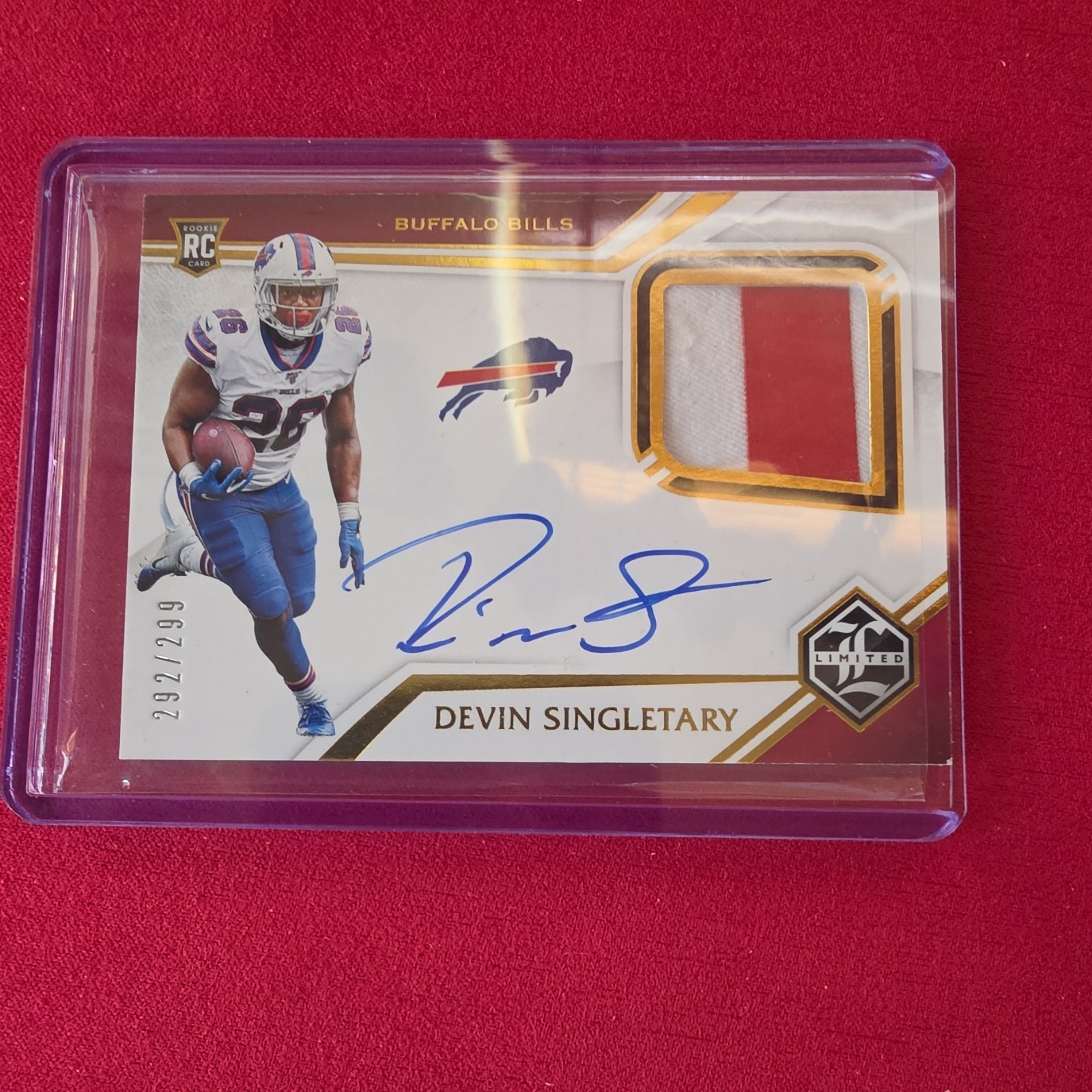 Devin Singletary Panini Limited #137 Patch Autograph