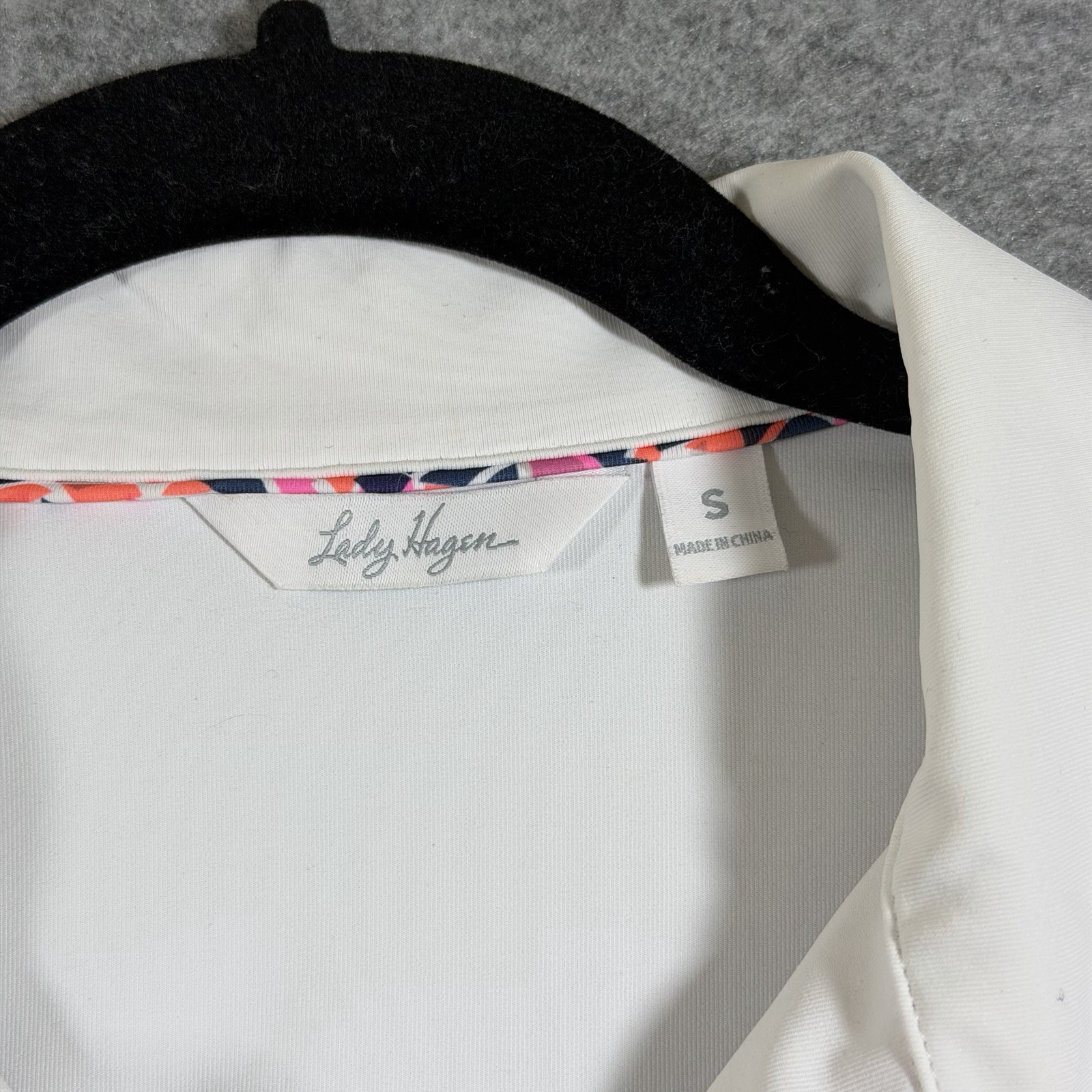 Lady Hagen Golf Polo Shirt Womens S White Sleeveless Stretch Wicking Tennis thumbnail 5