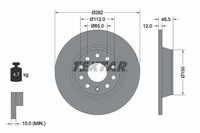 2X Textar Bremsscheibe PRO 92140803 FüR VW Passat Audi Golf Seat Skoda 3C5 EOS 6