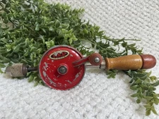 Vintage Dunlap Hand Crank Drill 12.5” Eggbeater Style Sears Approved Tools