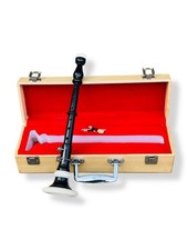 Bombard Rosewood Flute Chanter With 2 Reeds and Wooden Case.