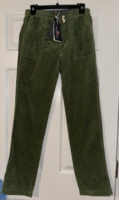 Vineyard Vines Corduroy Jetty Pant Elastic Waist Pockets Boy's Size XL (18)| NWT