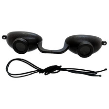 Evo Flexible Tanning Bed Goggles UV Eye Protection Black Glasses, FDA Compliant