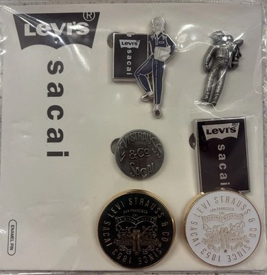 LEVI'S x SACAI Pins (Set of 6) Silver