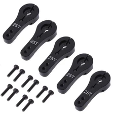 5 Pack ShareGoo 25T Aluminum Servo Horns M3 Threads Metal Steering Arm for RC...