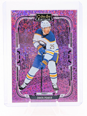 2025-26 O-Pee-Chee Platinum Owen Power Violet Pixels /299 #33