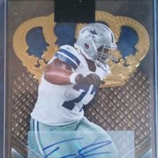 Panini 2011 Crown Royale Tyron Smith Cowboys Auto Rookie Football Card #199. rookie card picture