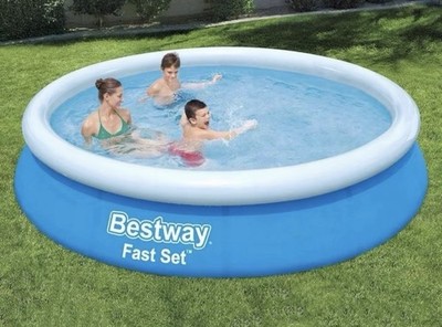366x76cm Rund Pool Bestway Fast Set Swimmingpool Schnellaufbau
