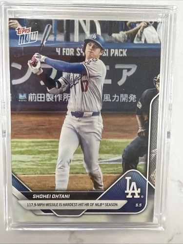 2025 Topps Now Shohei Ohtani #145 117.9 MPH Missile Hardest Hit HR Of MLB Season