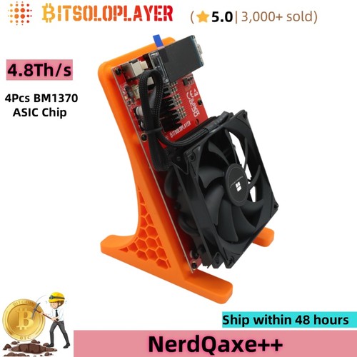 Bitaxe NerdQaxe++ 4Pcs BM1370 ASIC Chip 4.8TH/s Home Solo Mining BTC Lotto Miner - Picture 3 of 8