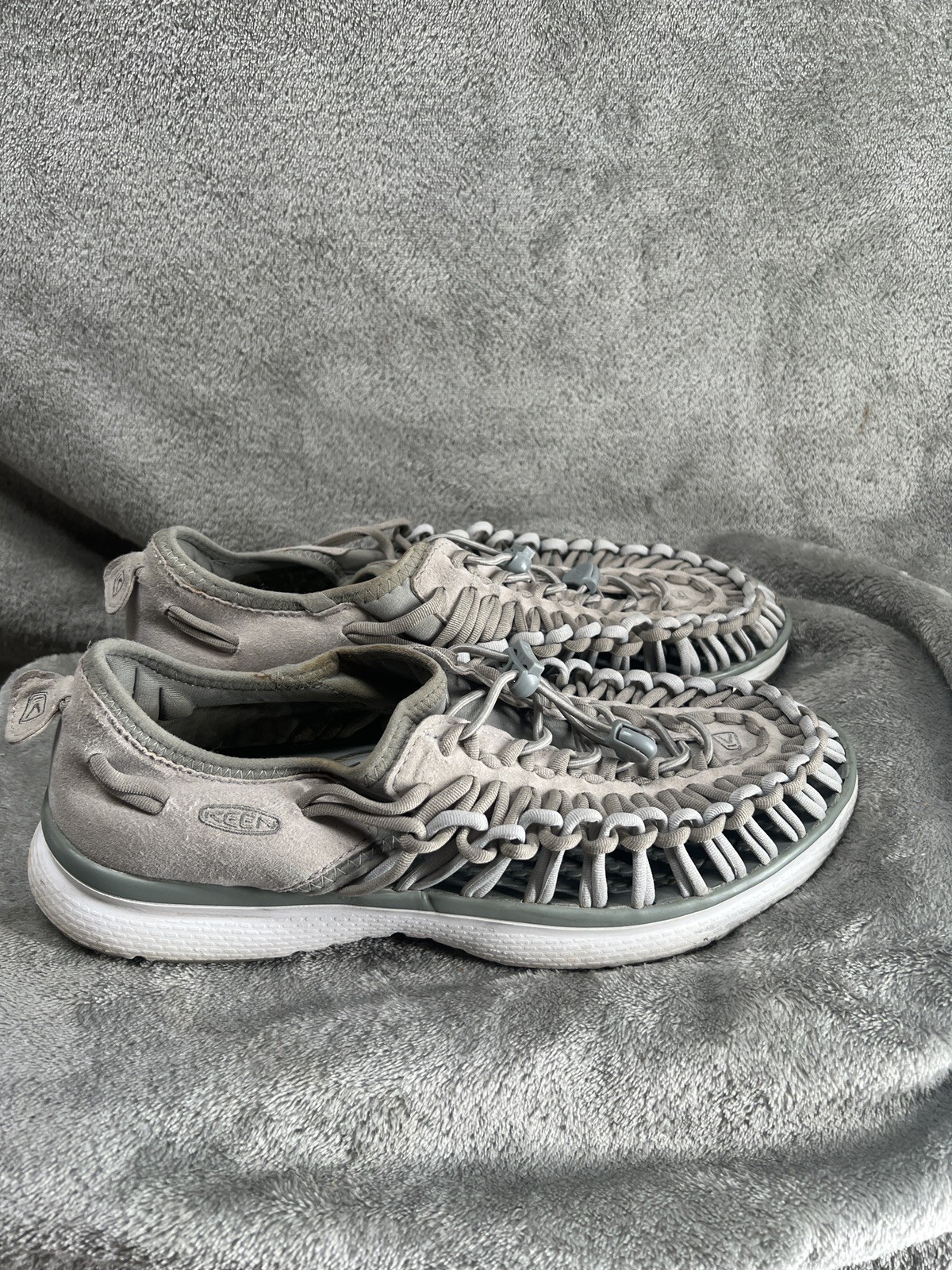 Sandali donna Keen Uneek 10 grigio tessuto elastico escursionismo paracord scarpe acqua