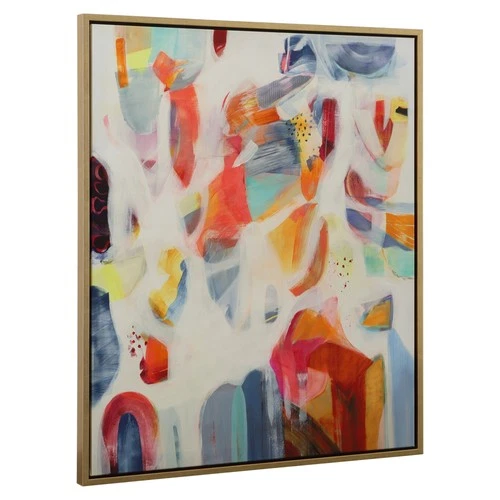 Uttermost 32297 46" x 38" "Reawaken" Framed Abstract Digital - Red - Picture 3 of 4