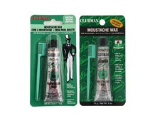 Clubman Moustache Wax Hang Pack in Neutral Chestnut with Applicator- 0.5 oz