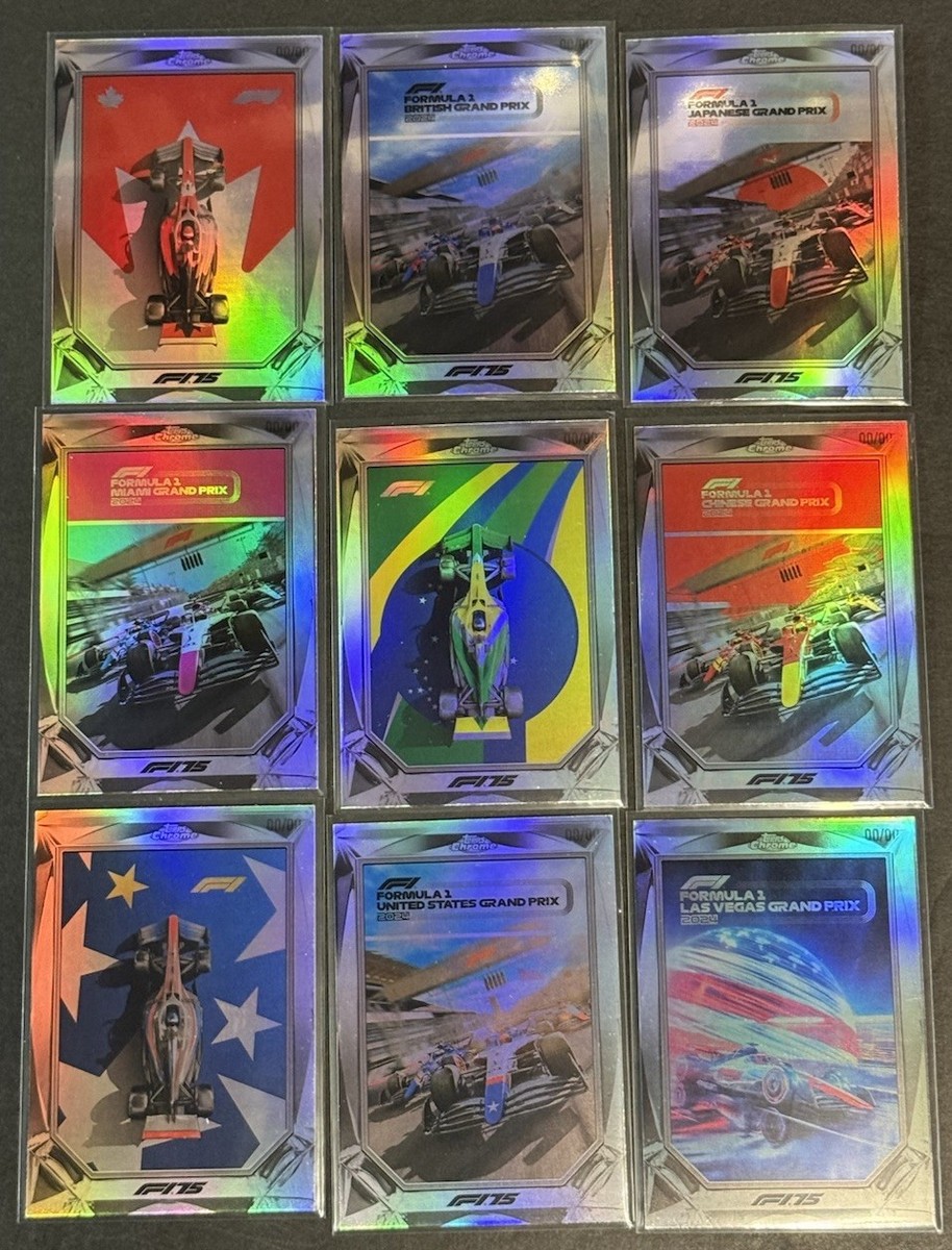 2025 Topps Chrome Formula 1 F1 Diamond Drives Full Set 9 | eBay