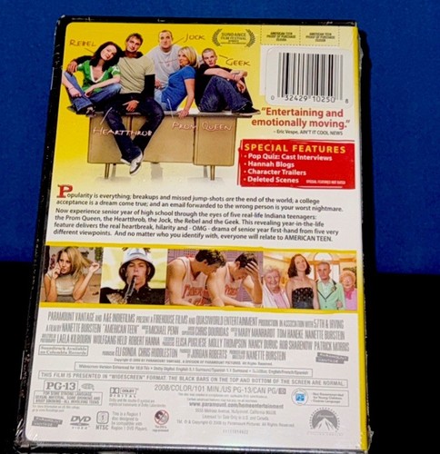 New & Sealed AMERICAN TEEN (2008) DVD Sundance Film Festival A4 - Picture 2 of 2