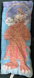 Vintage ALF Sleeping Bag Kids Bag Good Condition 1987 No Problem TV Memorabilia 
