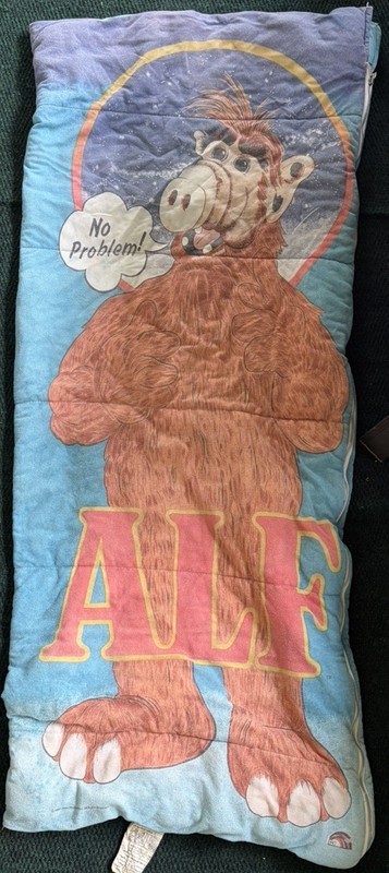 Vintage ALF Sleeping Bag Kids Bag Good Condition 1987 No Problem TV Memorabilia 
