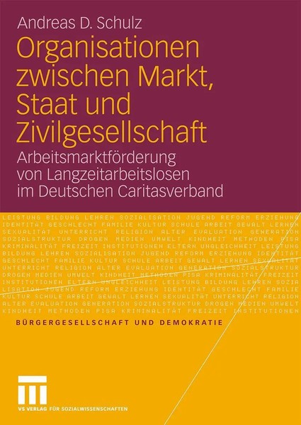 Andreas D. Schulz | Organisationen Zwischen Markt, Staat Und Zivilgesellschaft-image