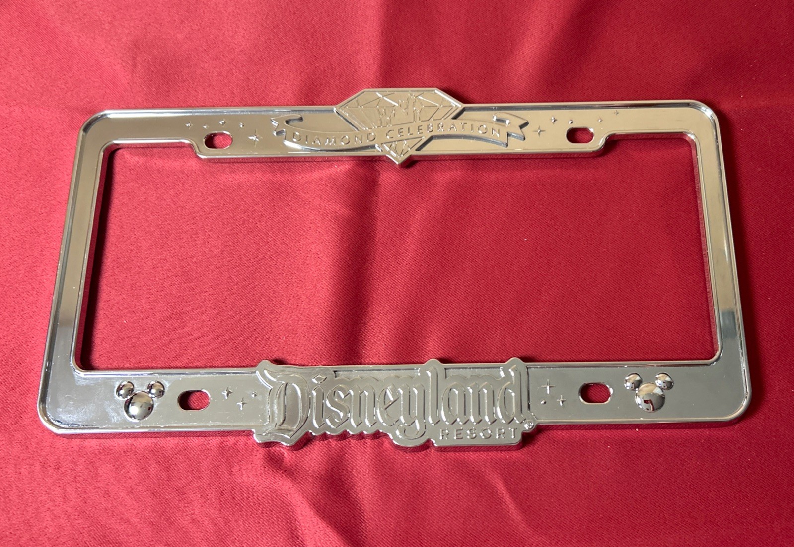 Disneyland Limited Diamond Celebration License Plate Frame - 60th Anniversary